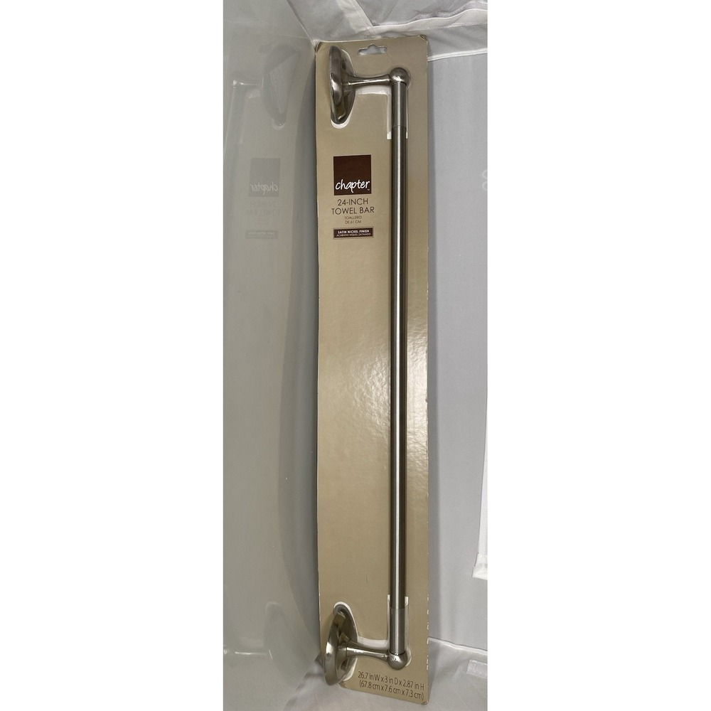 Chapter 24" Towel Bar in Satin Nickel Finish NEW